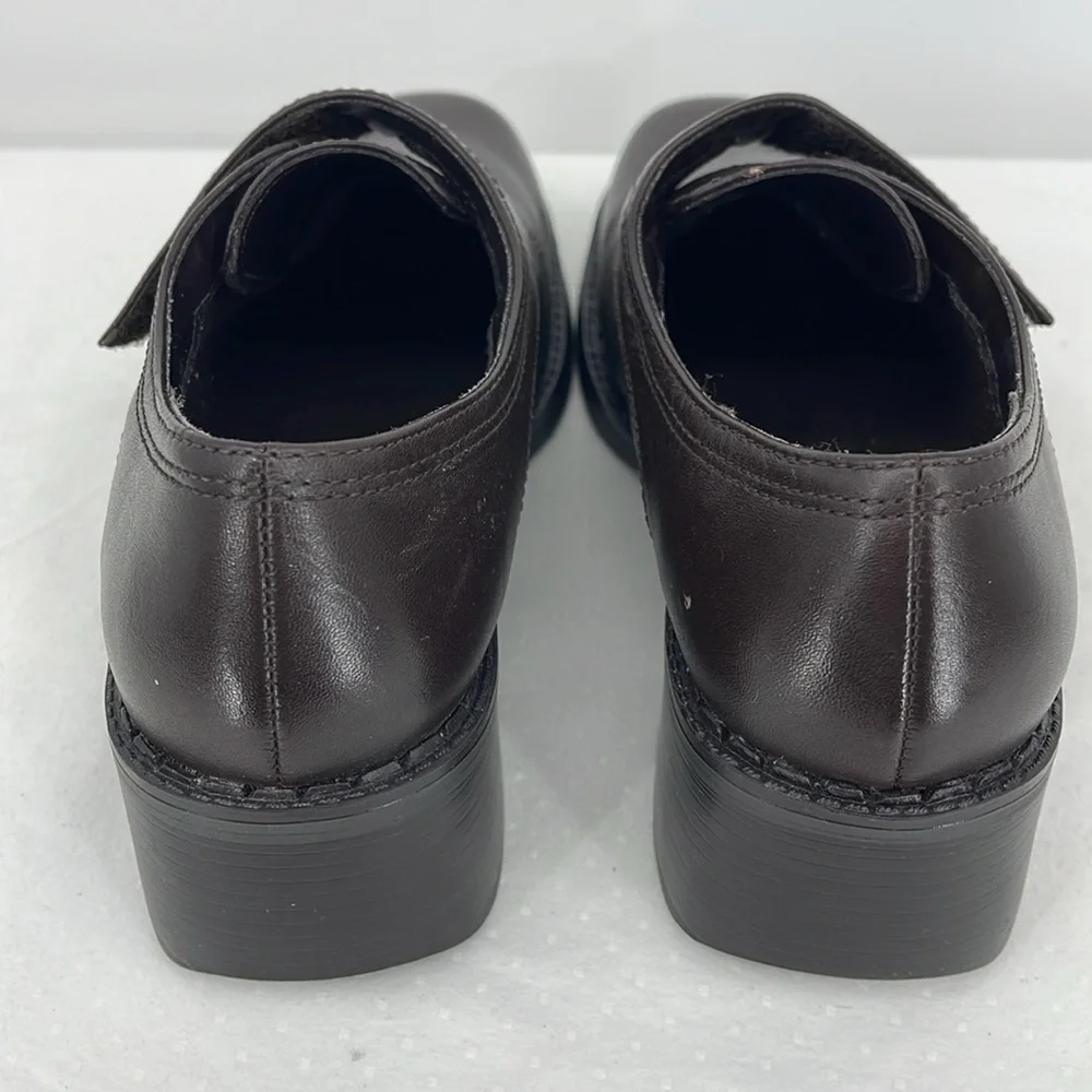 CROFT & BARROW SIZE 7.5M WOMENS BROWN  Leather Shoes